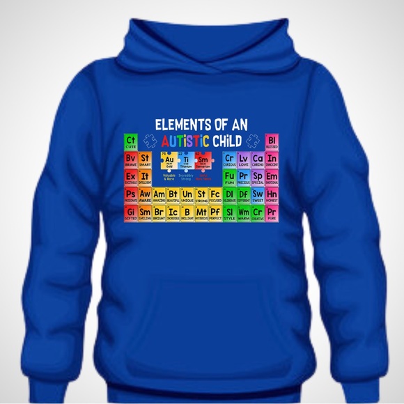 [ADULT] Autism Awareness - Elements of an Autistic Child Hoodie (Multi colors) - Picture 2 of 2